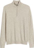 Nordstrom Quarter Zip Cashmere Sweater