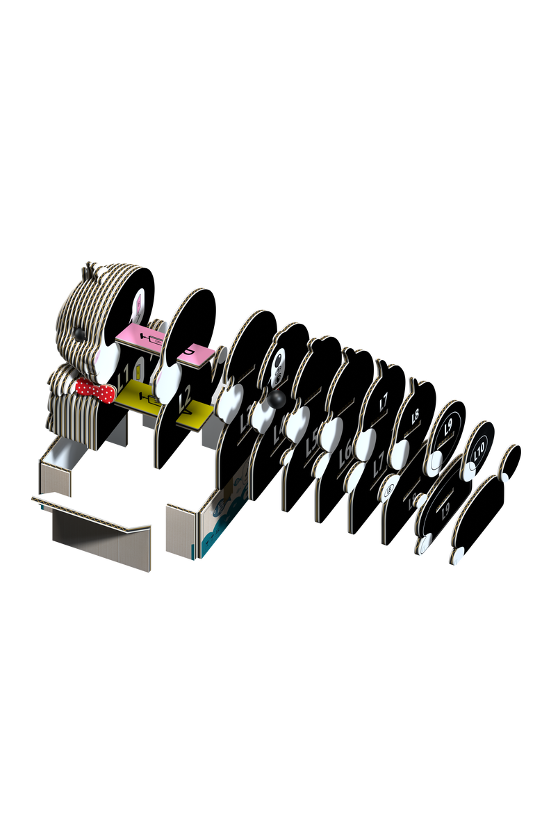 Eugy Puzzles Cat - Tuxedo 3D Puzzle, Alternate, color, NO COLOR