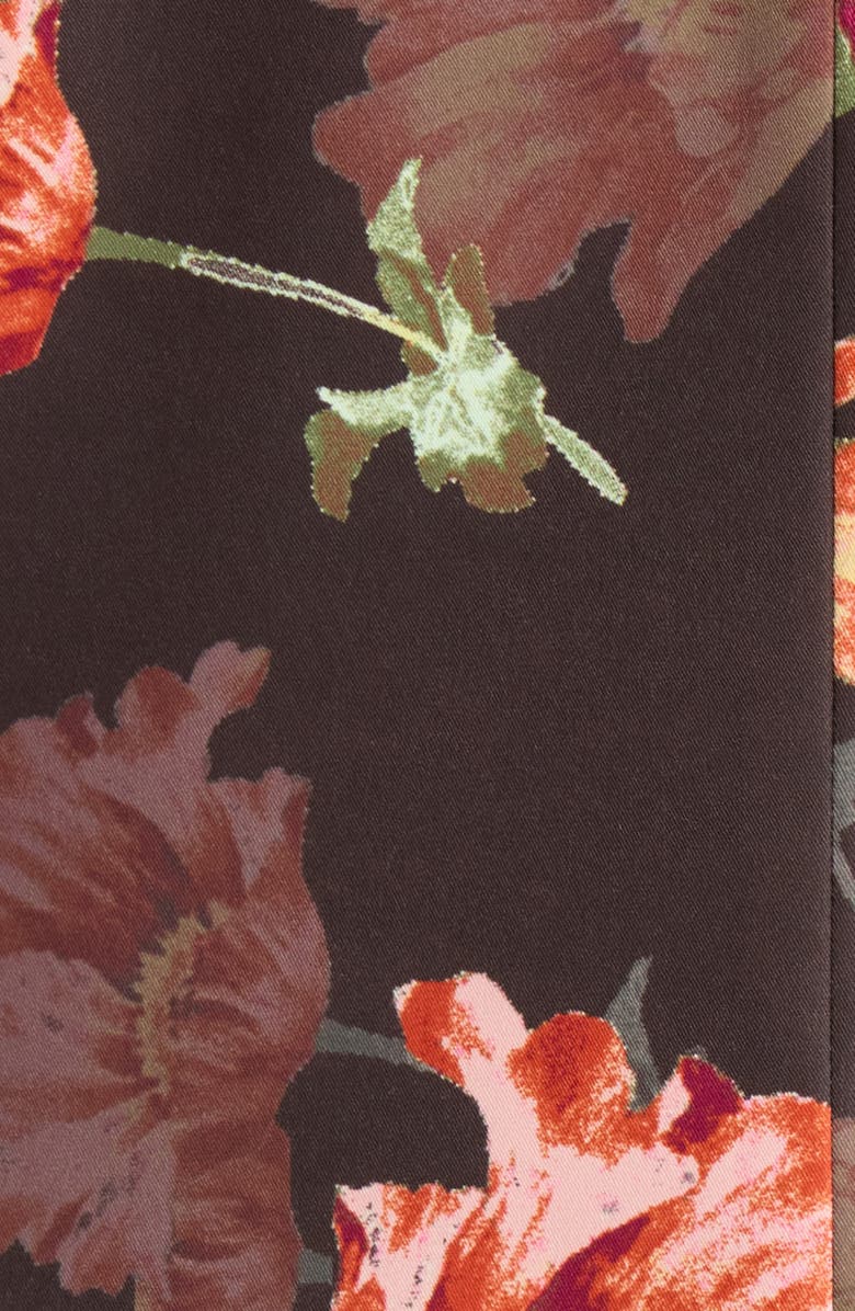 Tahari ASL Print Sateen Blazer, Alternate, color, Espresso Floral