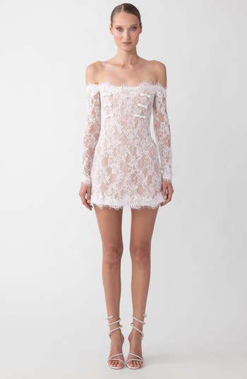 Rachael Off the Shoulder Lace Minidress