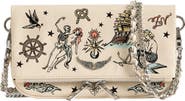 Zadig & Voltaire Rock Nano Tattoo Leather Clutch