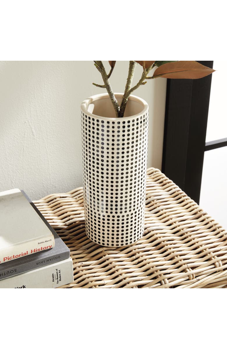 Napa Home & Garden Mina Vase, Alternate, color, Black