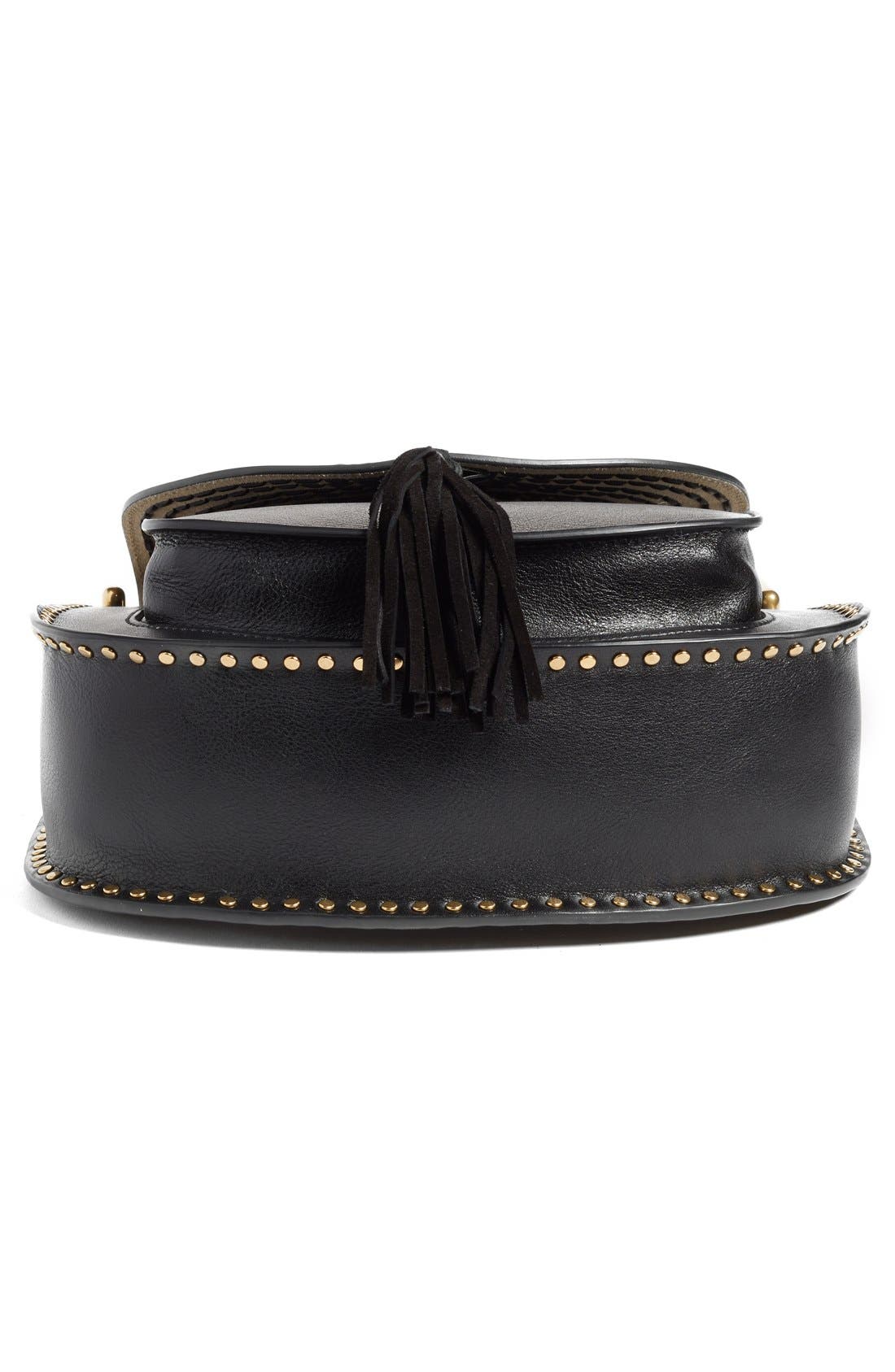 Chloé 'Medium Hudson' Tassel Leather Shoulder Bag, Alternate, color, 