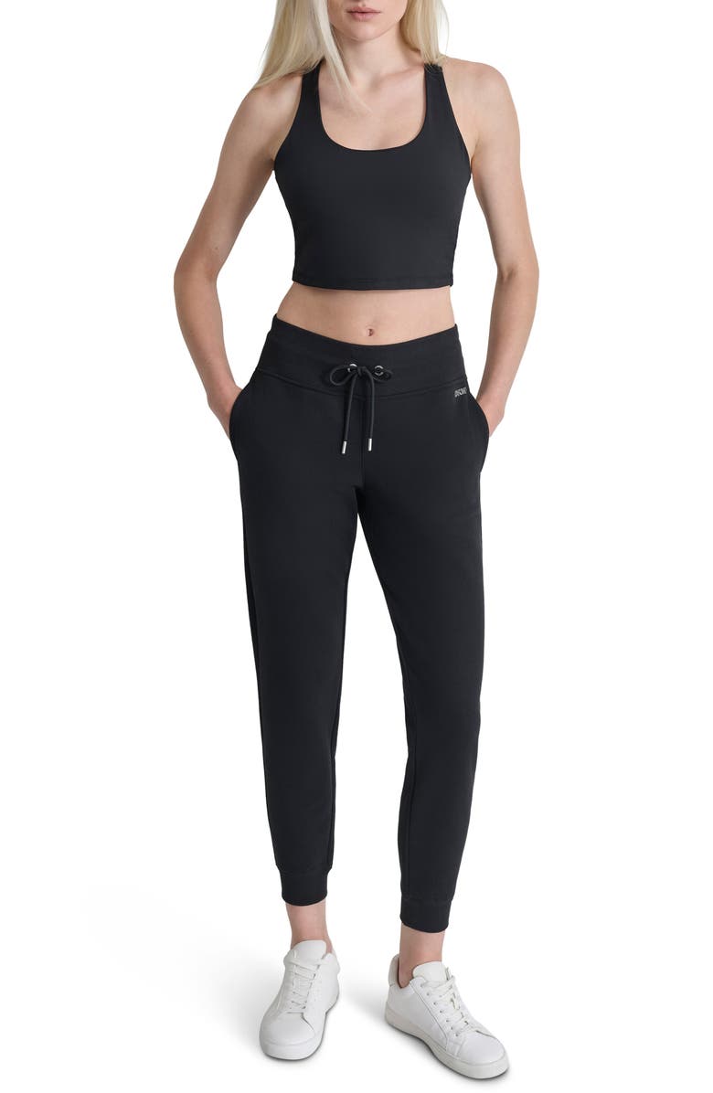 DKNY Rhinestone Logo Joggers, Alternate, color,
