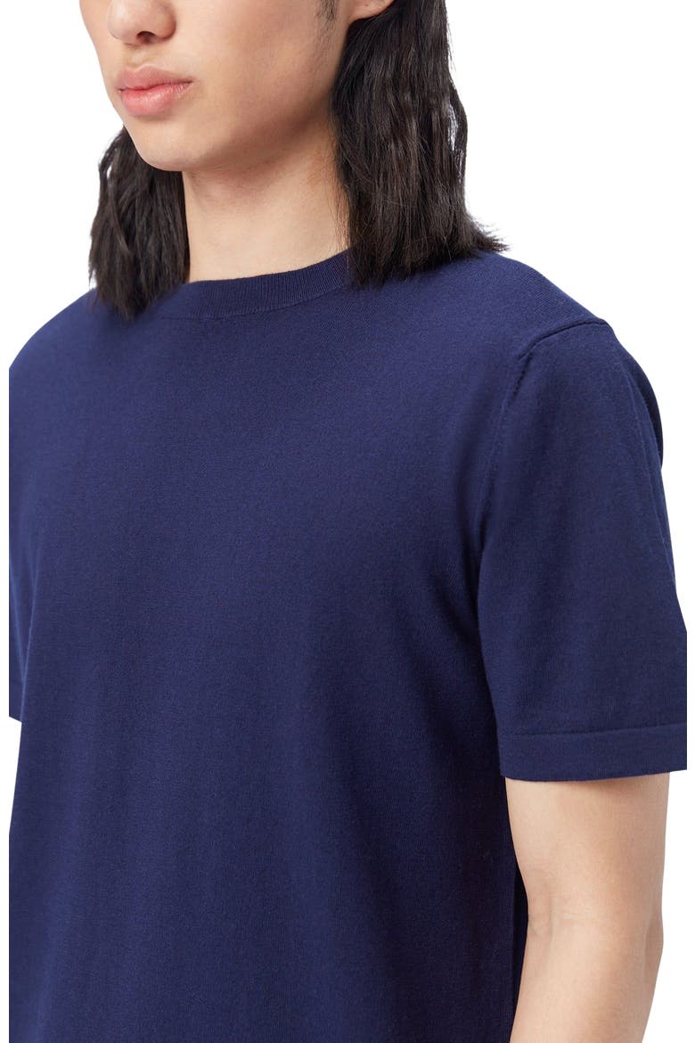 Men's Cotton Silk Cashmere Blend T-shirt, Alternate, color, navy