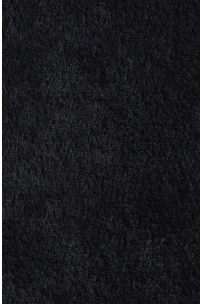 Reversible Quilted Down & Fleece Vest, Alternate, color, BLACK