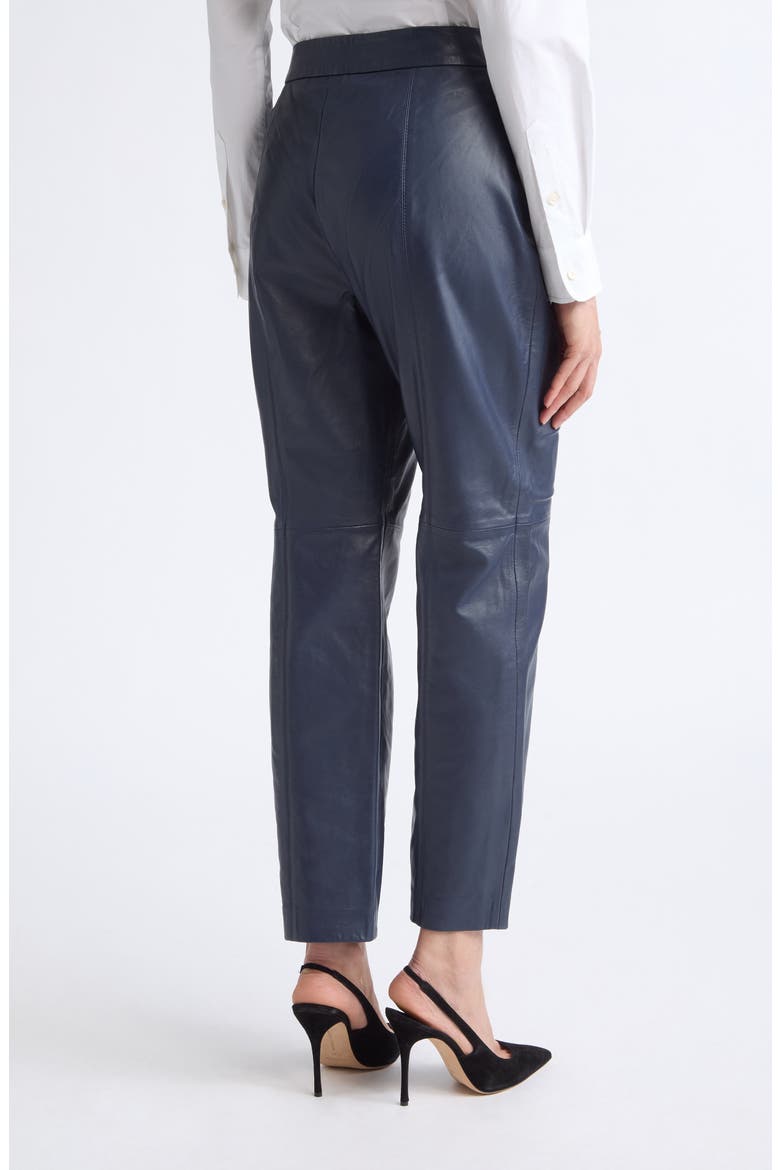 Leather Trousers, Alternate, color, MIDNIGHT