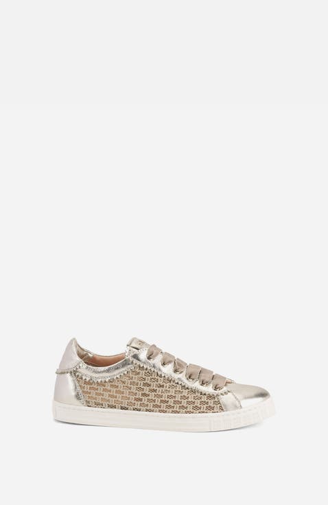 Sade Plots Sneaker with Woven Texture