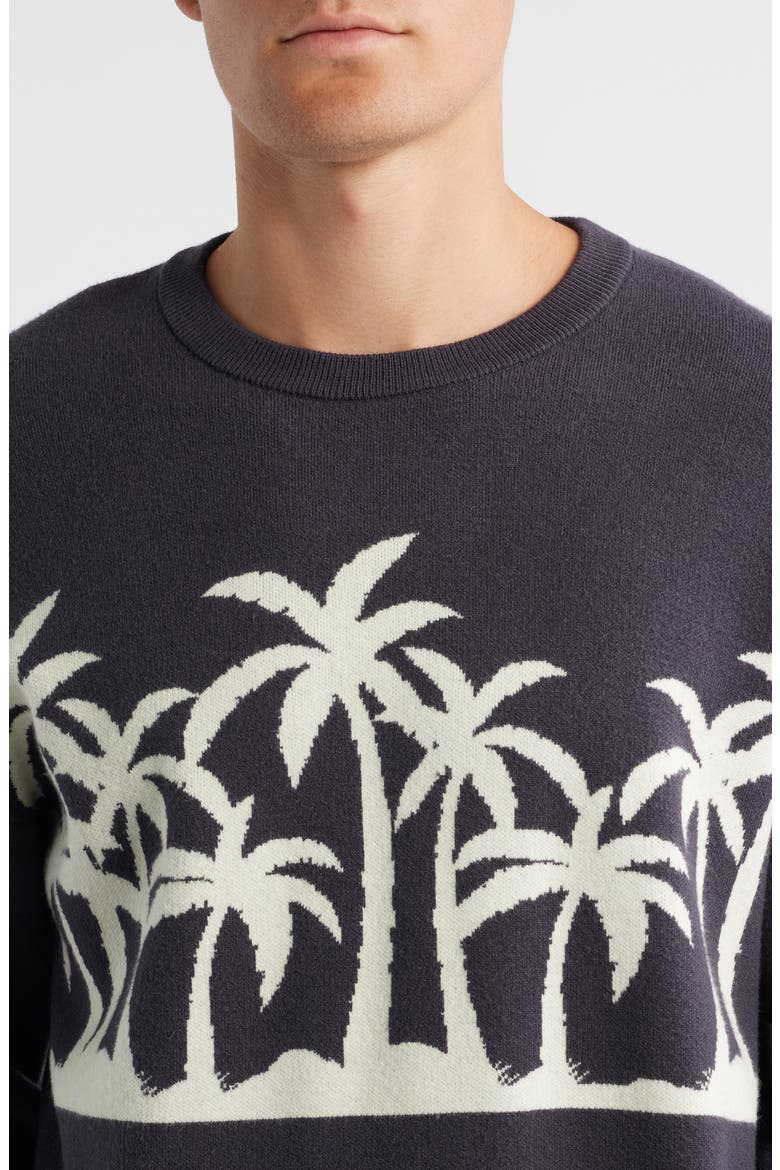 Palm Beach Knit Crewneck Sweater, Alternate, color, GREY