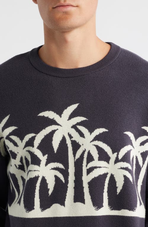 Mavrans Palm Beach Knit Crewneck Sweater In Blue