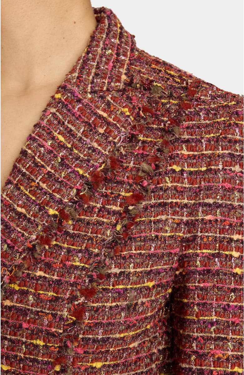 Santorelli Trish Jacket in Luxury Tweed, Alternate, color, Auburn Multi