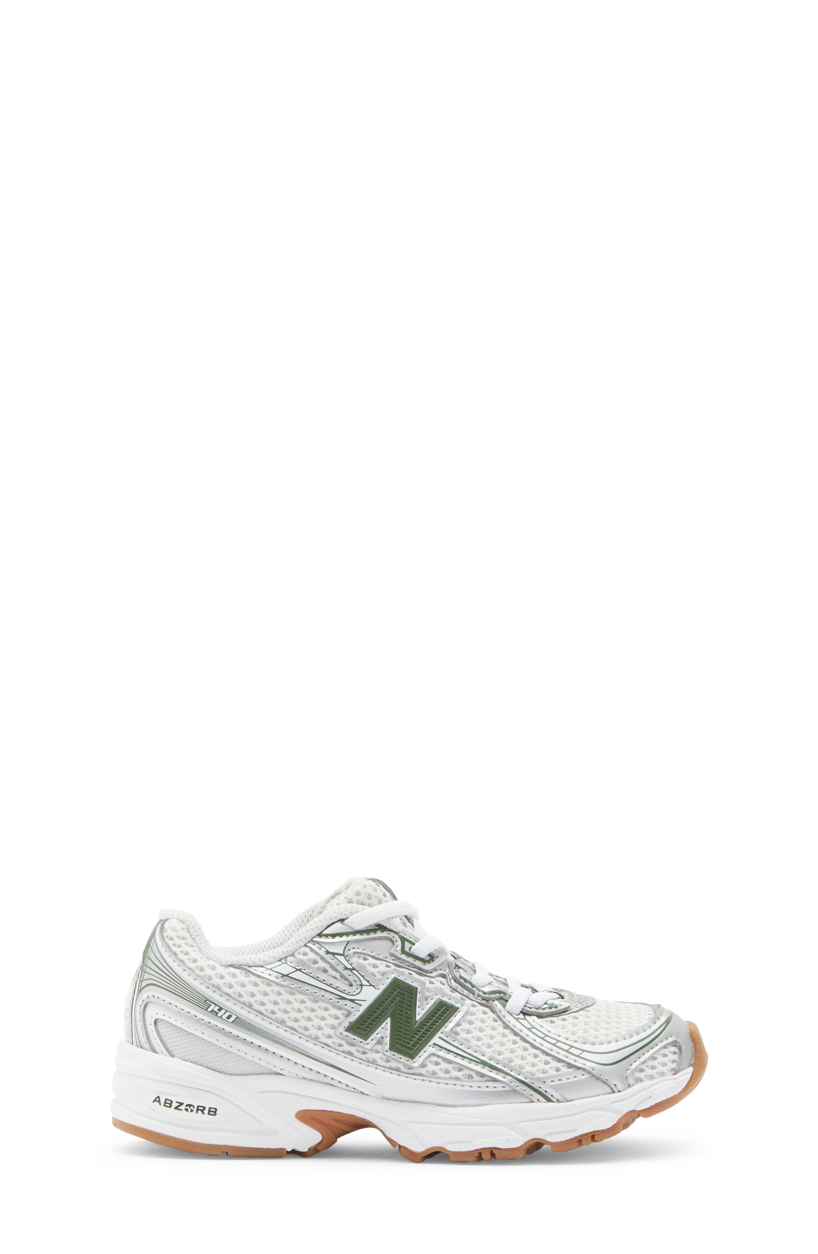 New Balance Kids' 740 Sneaker, Alternate, color, Silver/ Dark Alpine Green