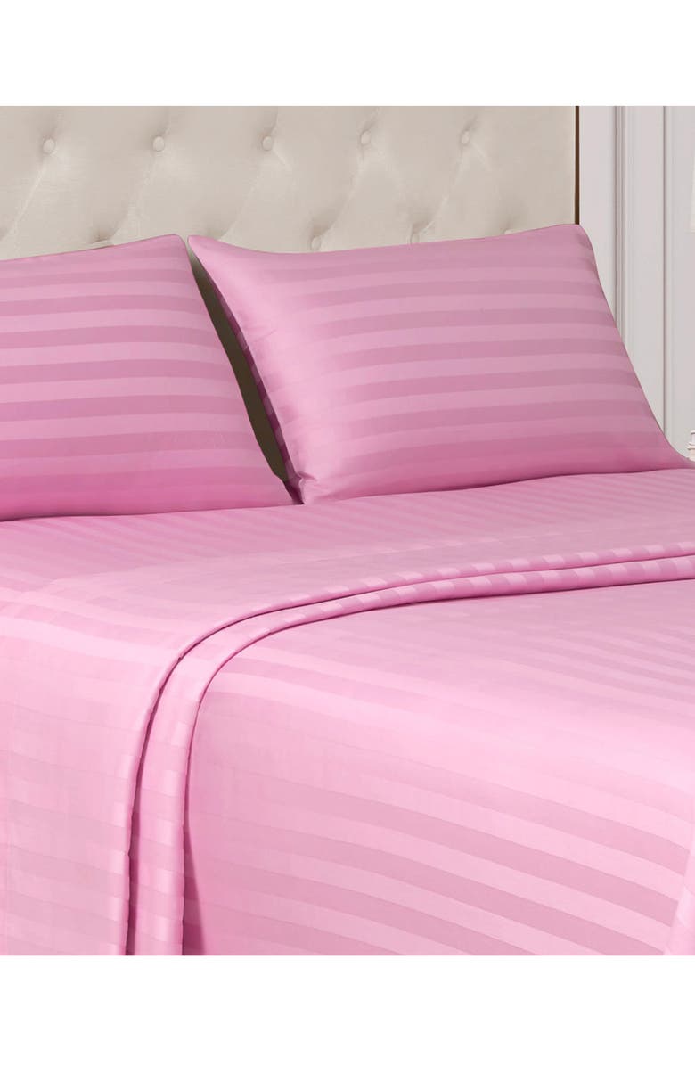 Juicy Couture Royal Dreams 300 Thread Count Sateen Sheet Set, Alternate, color, Pink