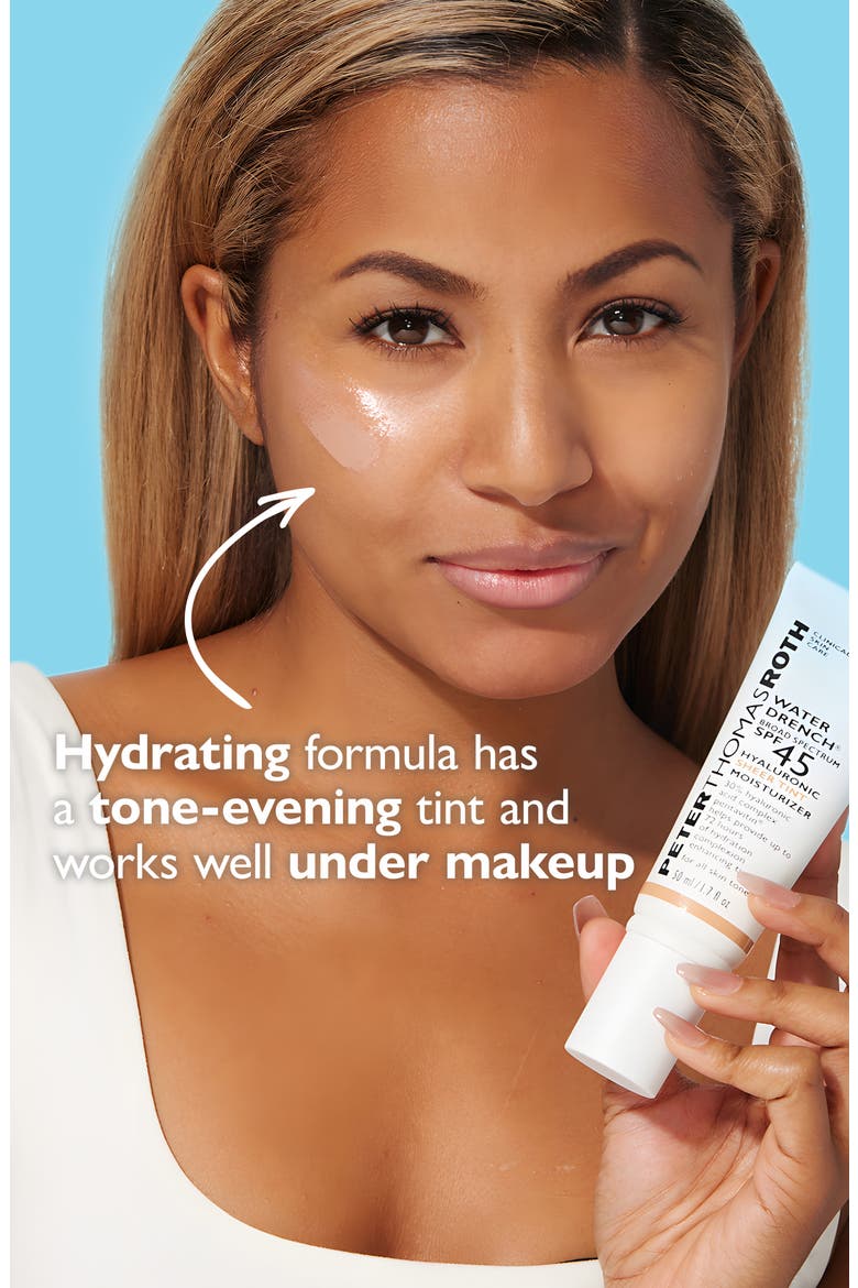 Water Drench® Broad Spectrum SPF 45 Hyaluronic Sheer Tint Moisturizer, Alternate, color, BLUE