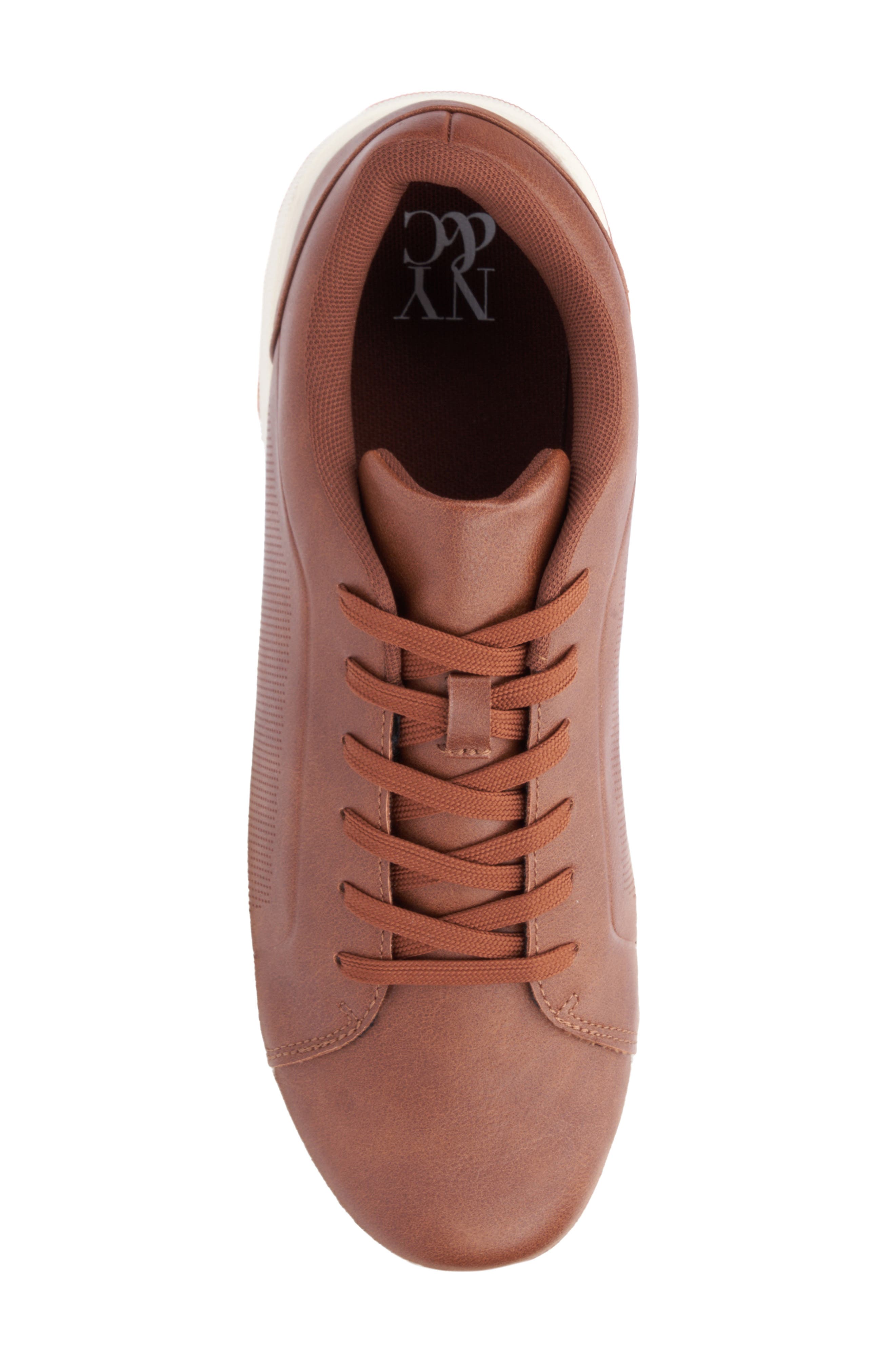 NEW YORK AND COMPANY Rupertin Sneaker, Alternate, color, Cognac