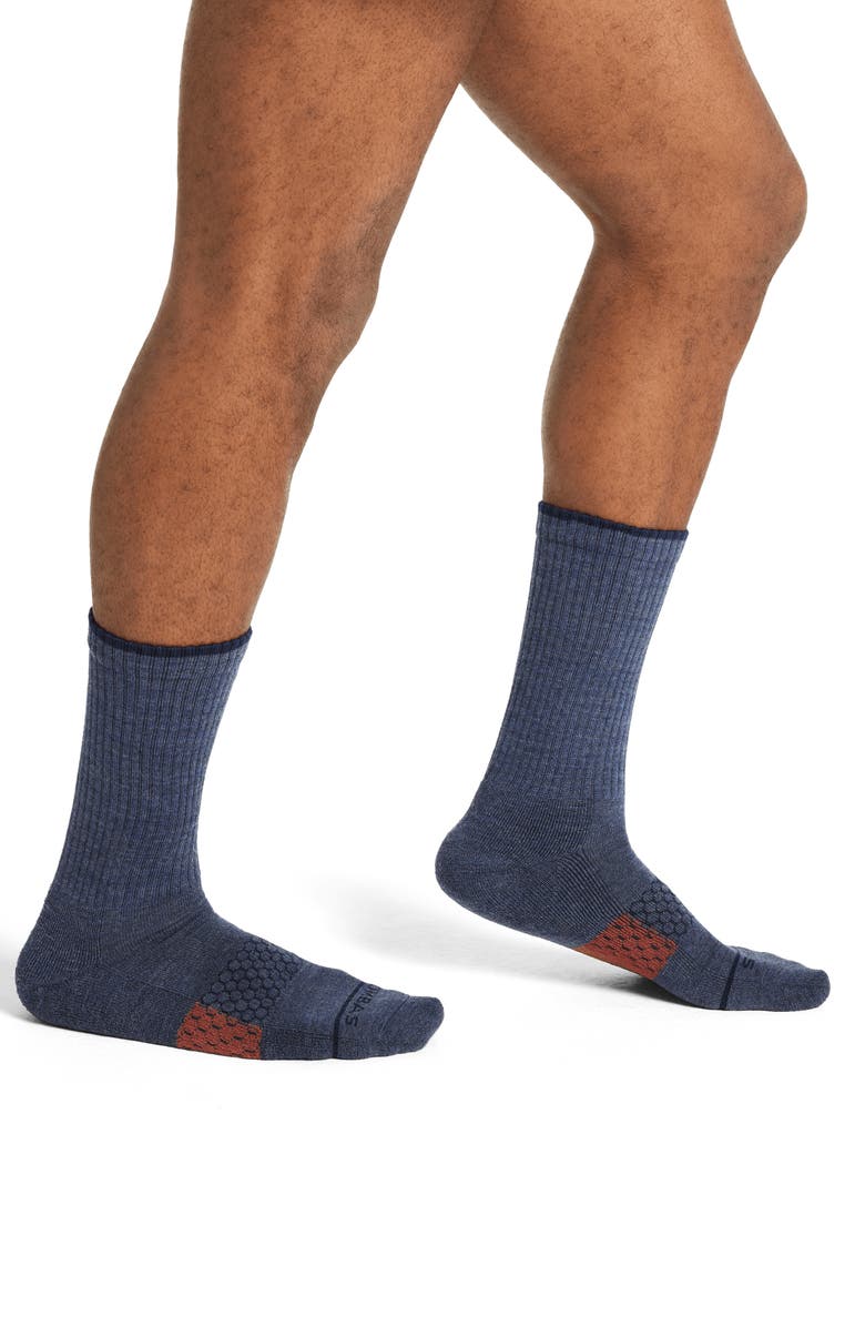 Bombas Arch Block Merino Wool Blend Crew Socks, Alternate, color, 