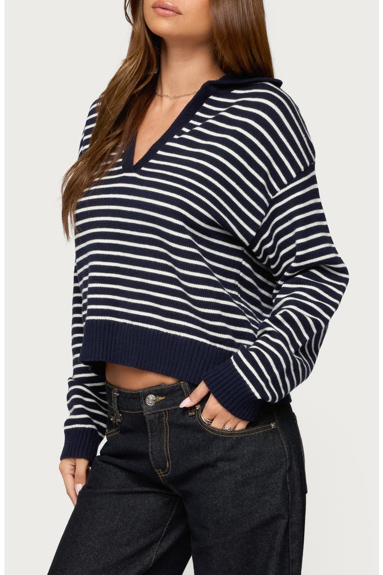 Copenhagen Oversize Stripe Sweater, Alternate, color, NAVY