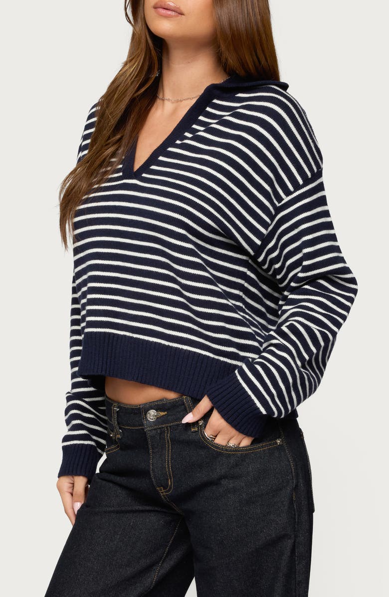 EDIKTED Copenhagen Oversize Stripe Sweater, Alternate, color, 