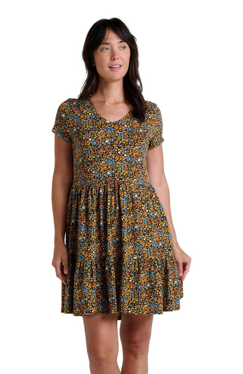 Toad & Co Marley Tiered Short Sleeve Dress, Alternate, color, 