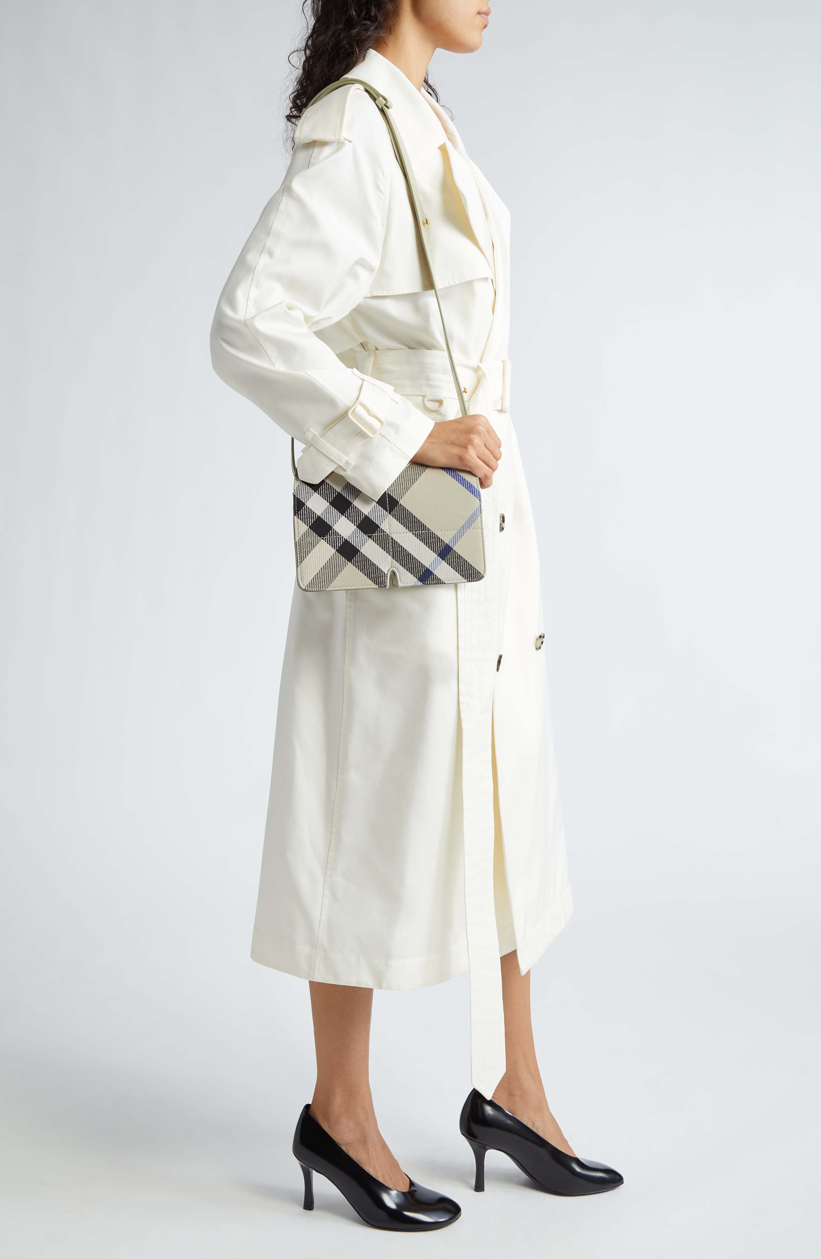 Burberry Snip Check Jacquard Crossbody Bag, Alternate, color, 