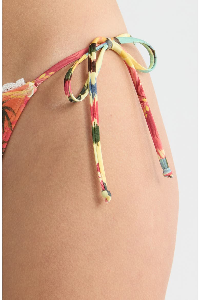 Aeries Side Tie Bikini Bottoms, Alternate, color, ALLOVER PRINT