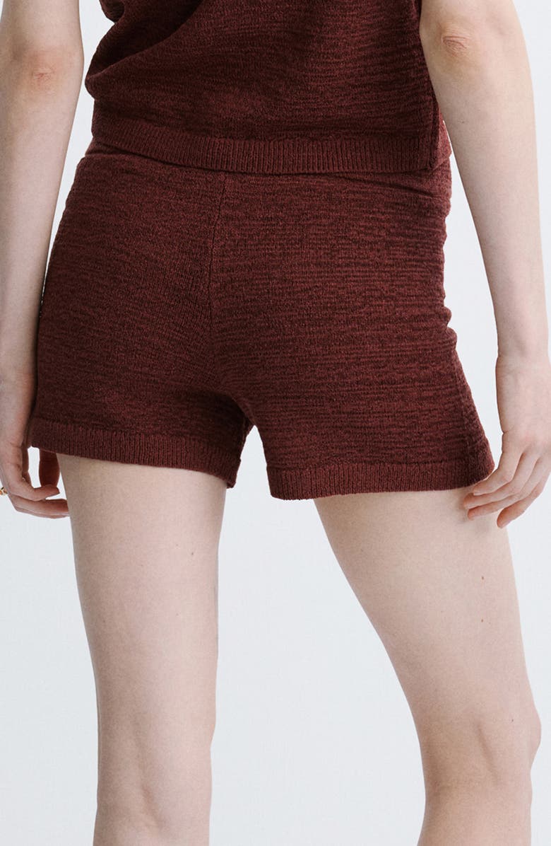 MANGO Fitted Knit Shorts, Alternate, color,