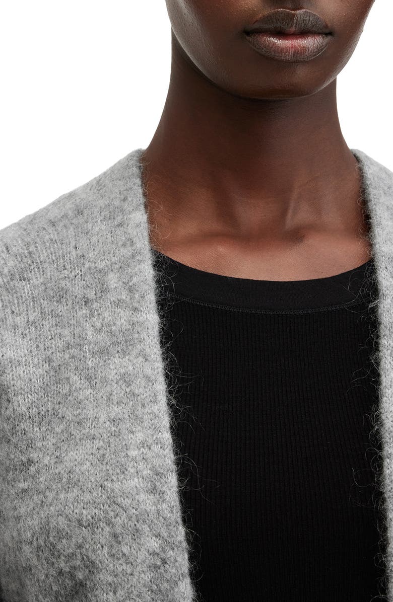 AllSaints Zoe Wool & Mohair Blend Cardigan, Alternate, color, 
