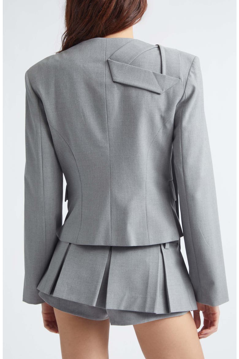 Briar Tie Stretch Suiting Jacket, Alternate, color, GREY