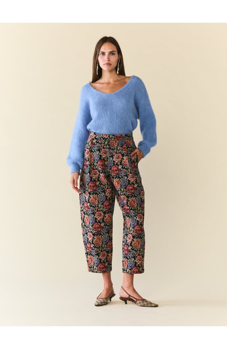 Eddy Brynna Trouser, Main, color, Black Rainbow Jacquard