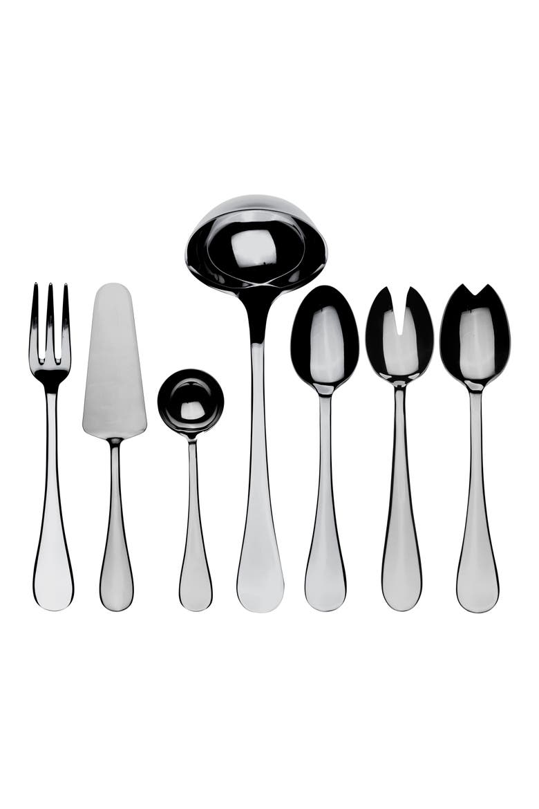 Brescia 7-Piece Serving Set, Main, color, STAINLESS STEEL