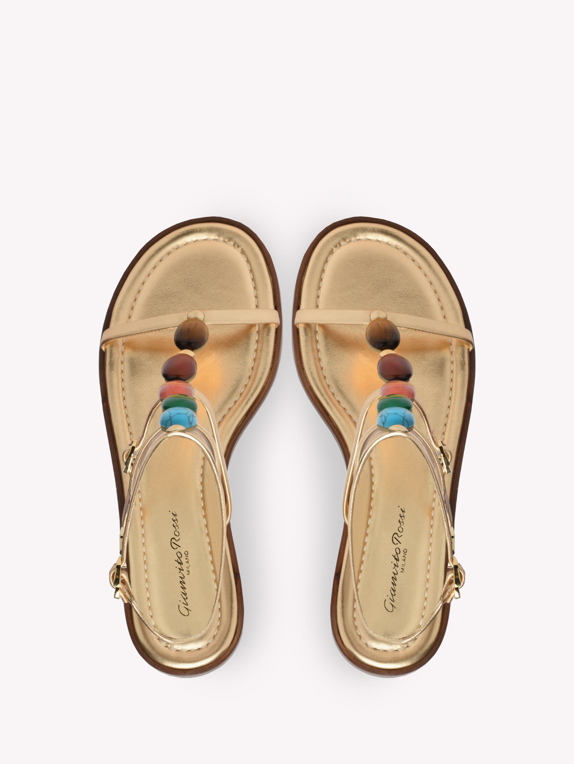 Gianvito Rossi Shanti 05 Sandals, Alternate, color, Metallic Gold