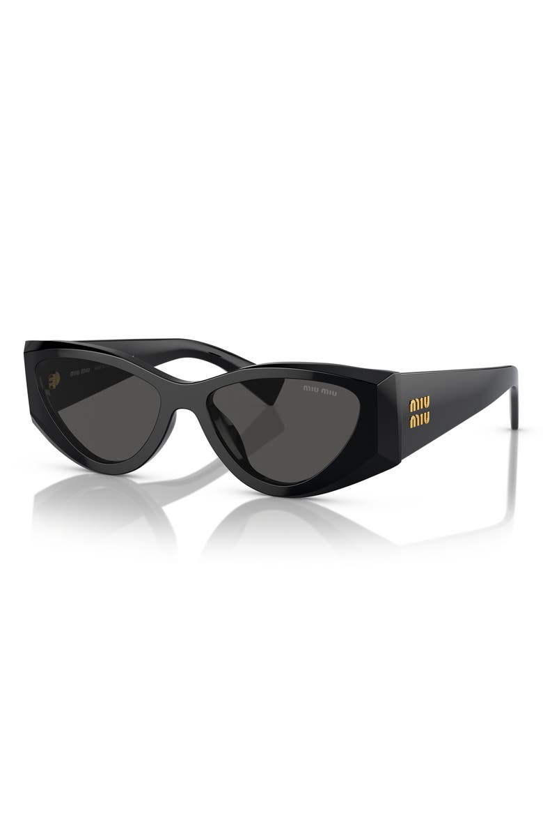 Miu Miu 54mm Angular Cat Eye Sunglasses, Alternate, color, 
