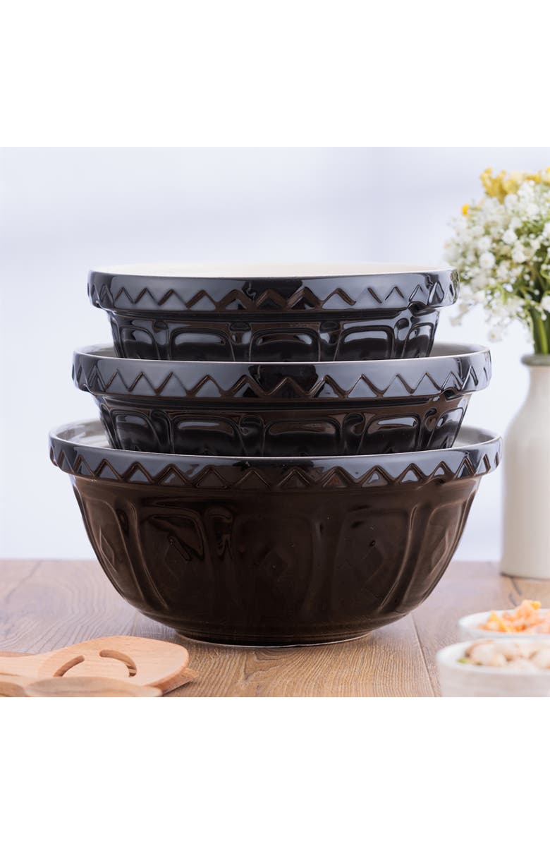 MASON CASH Color Mix Black Size 18 Mixing Bowl, 2.85 Quart, Alternate, color, Black