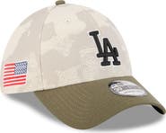 New Era Men's New Era Light Beige/Olive Los Angeles Dodgers 2025 Armed Forces Day 39THIRTY Flex Hat