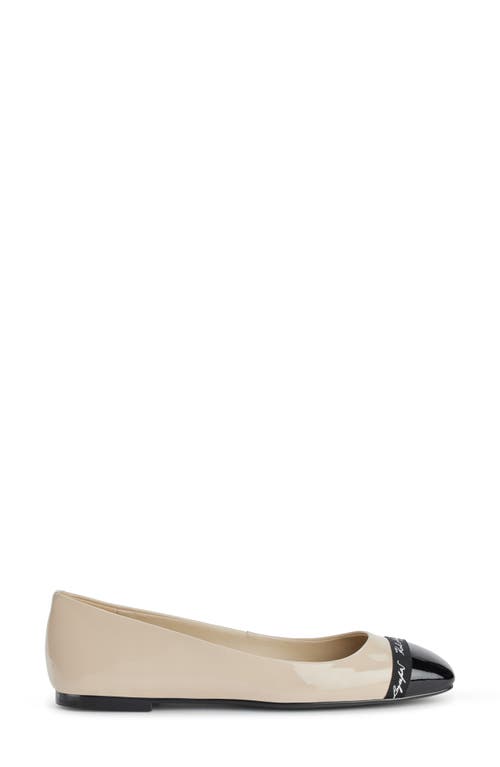Karl Lagerfeld Paris Zayne Cap Toe Ballet Flat