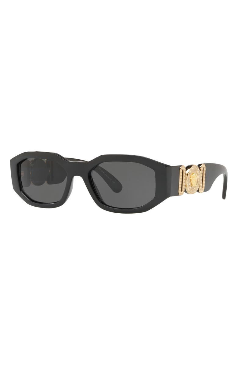 Versace 55mm Irregular Sunglasses, Alternate, color, 