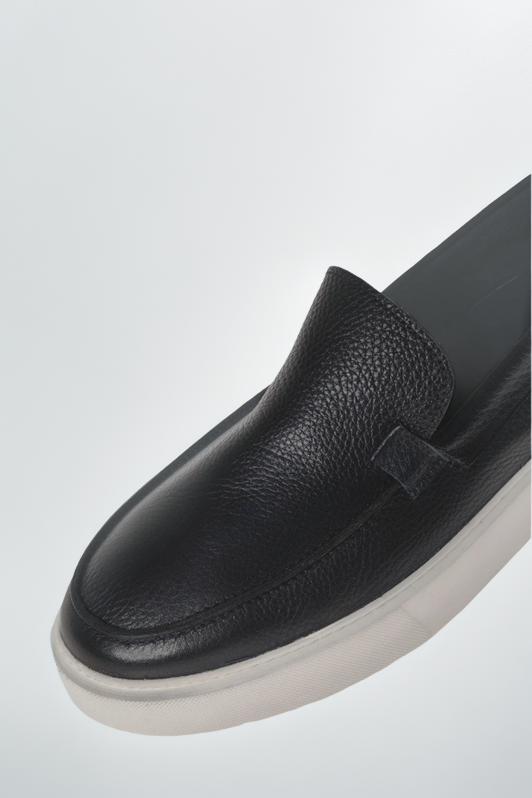 Genuine Leather Relax Shoes, Alternate, color, Navy Blue