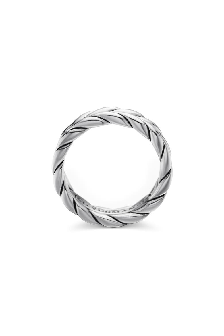 Chevron Woven Band Ring, Alternate, color, SILVER