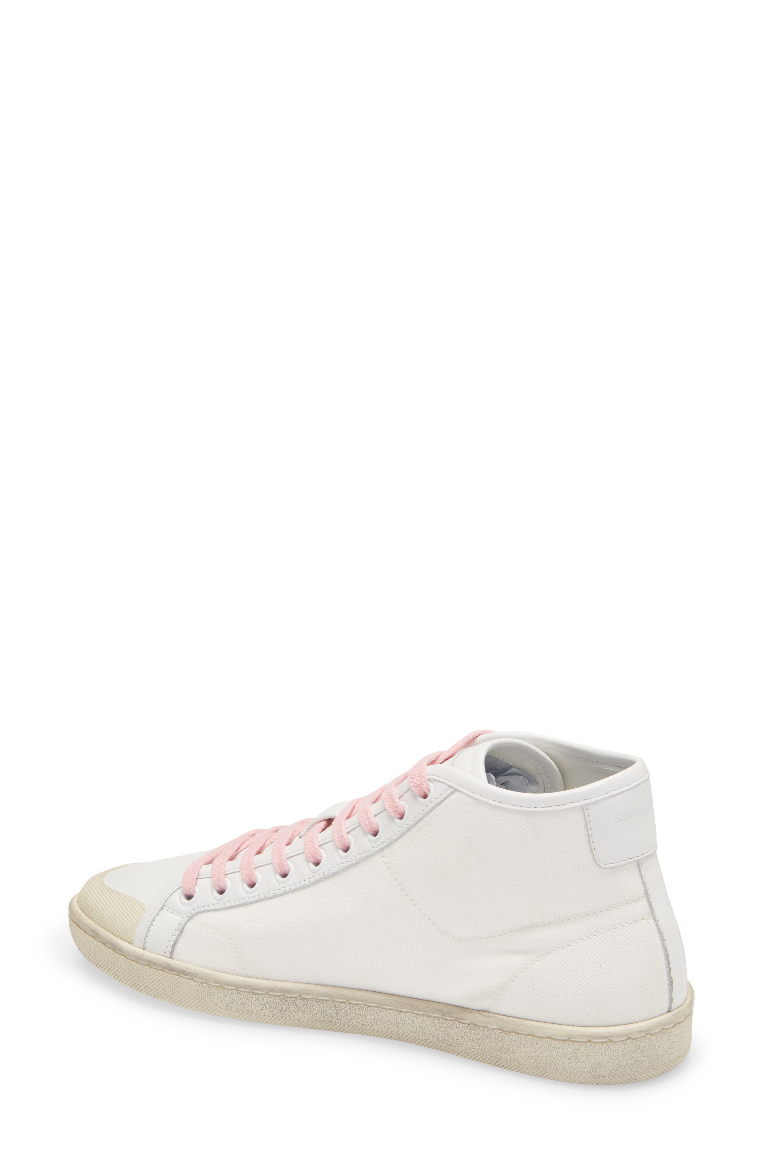 Saint Laurent SL/39 Organic Cotton Sneaker, Alternate, color, 