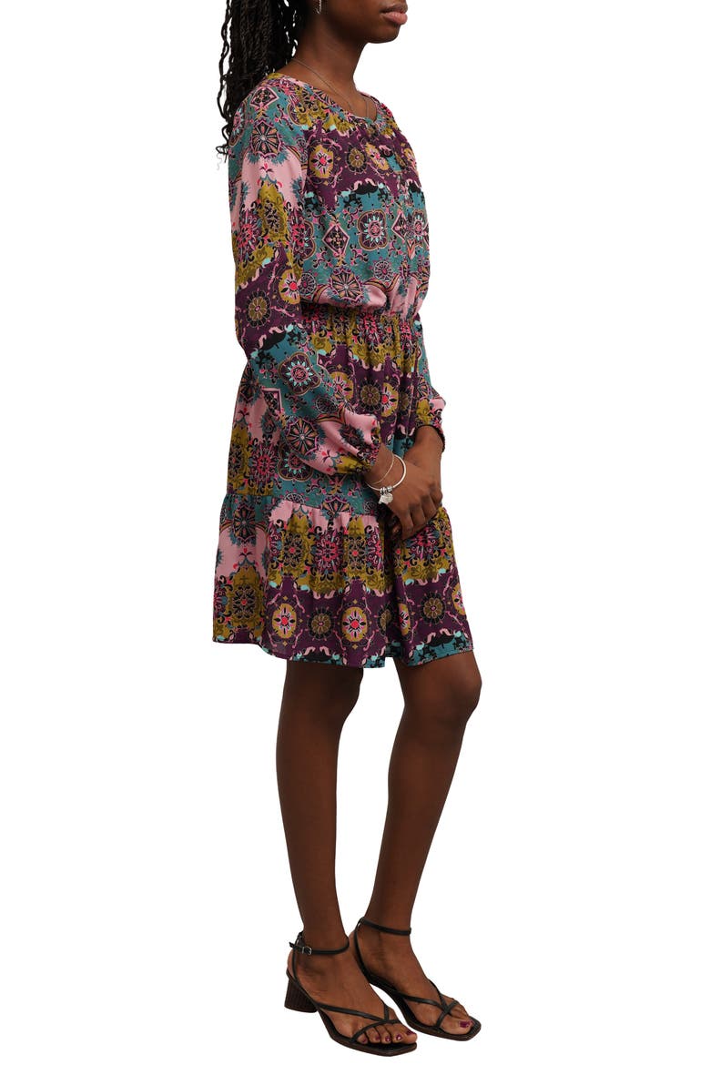 Tiered Minidress, Alternate, color, AMAYA