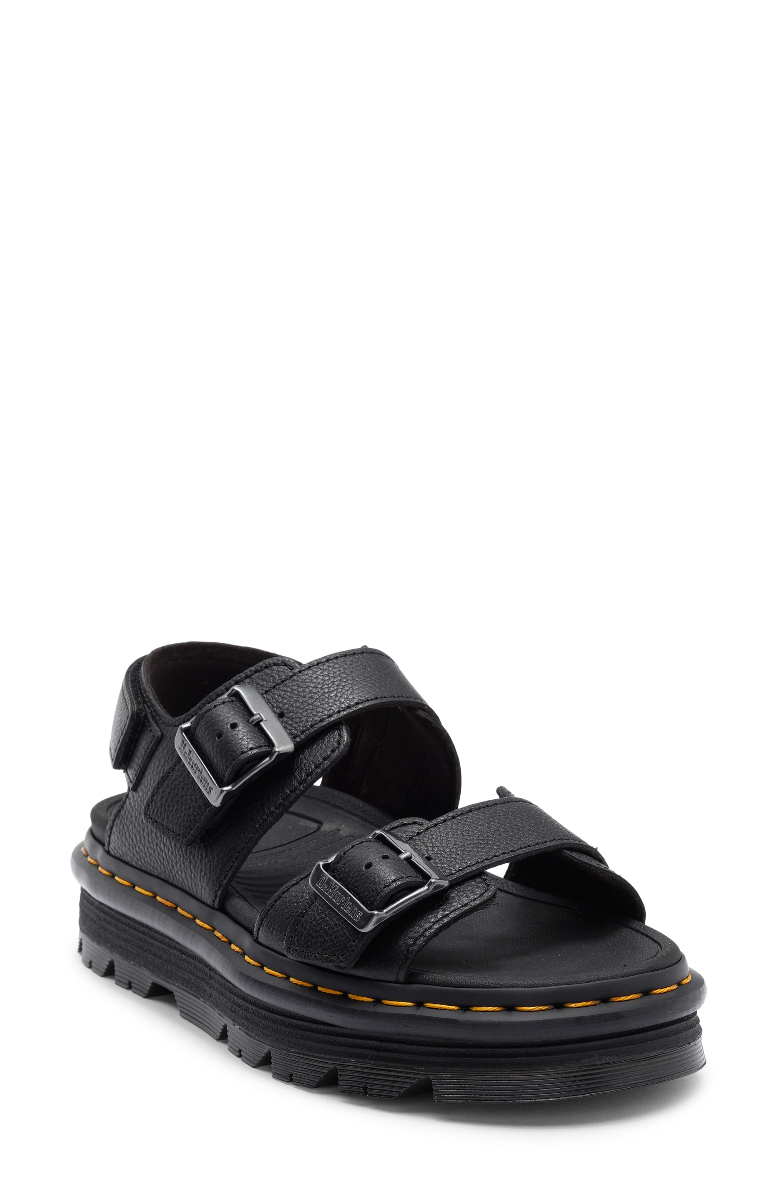 Dr. Martens Zebzag Sandal, Main, color, Black