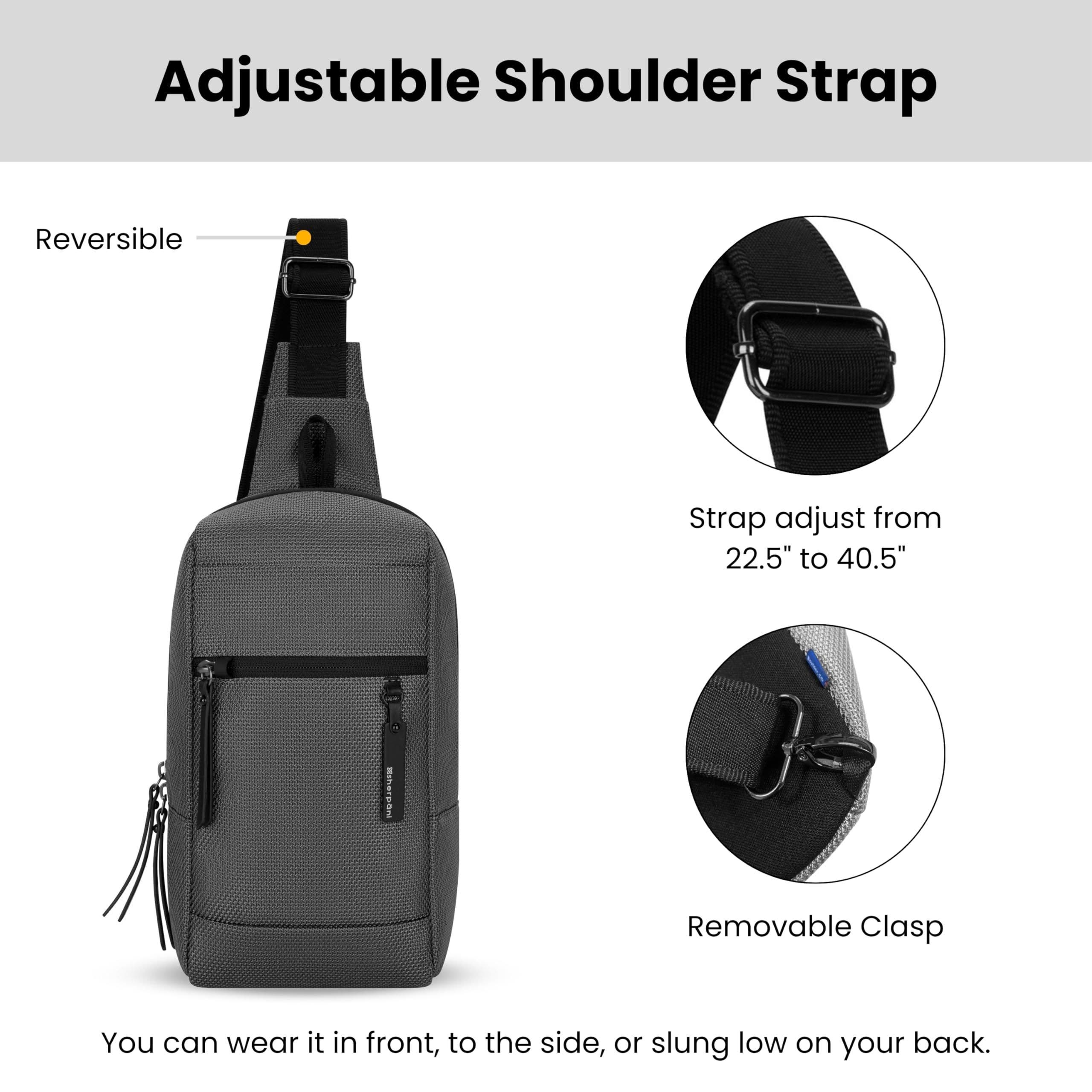 Sherpani Metro Anti Theft Travel Sling Bag Backpack, Alternate, color, Granite