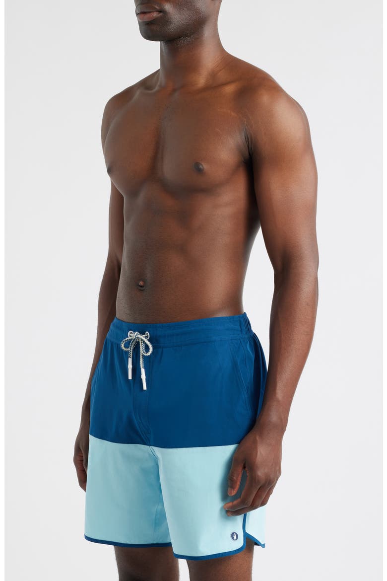 Tully Colorblock Swim Trunks, Alternate, color, SPORT NAVY