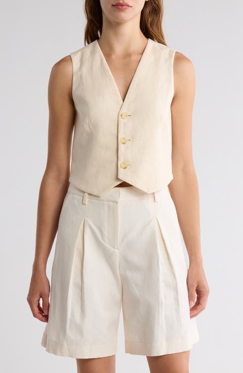 Maxwell Linen & Cotton Vest