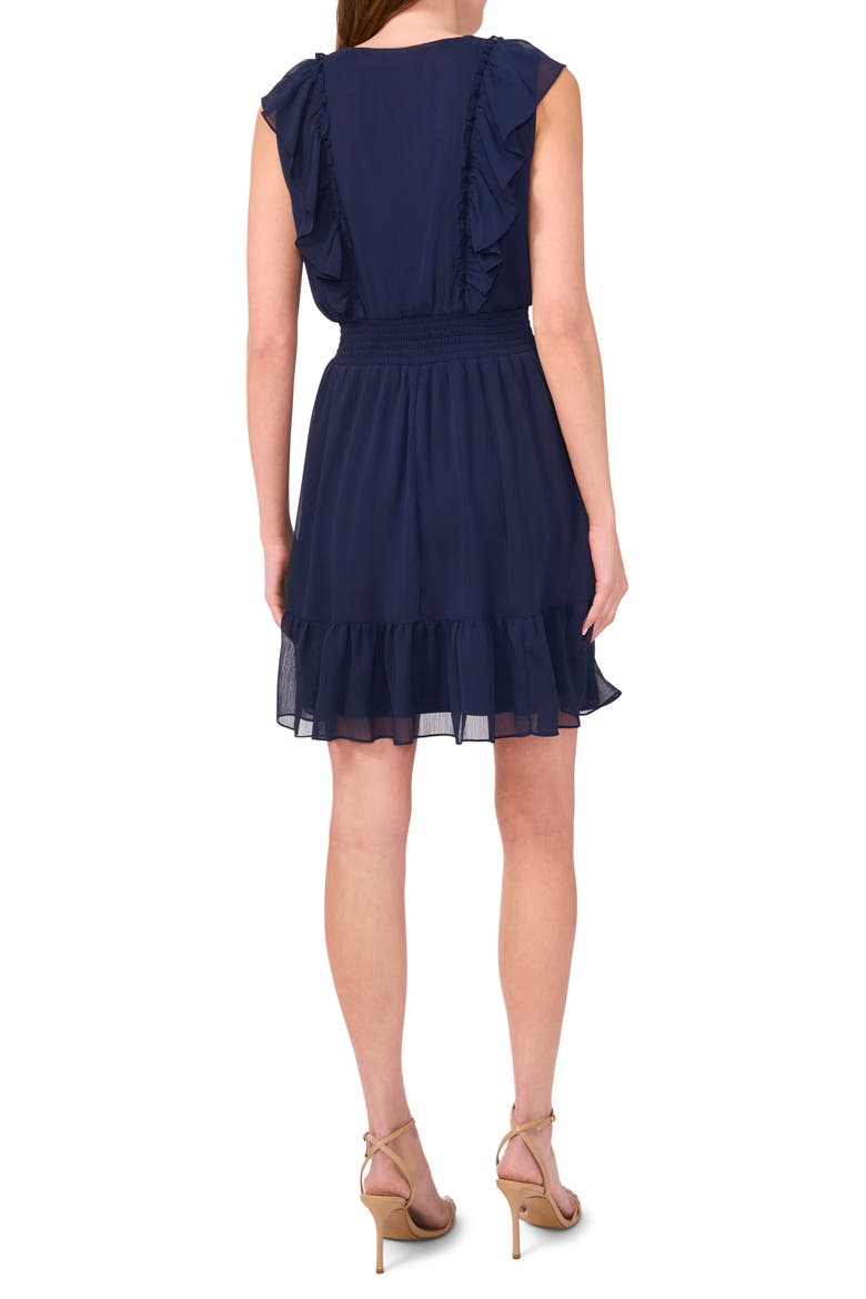 Ruffle Detail Sleeveless Dress, Alternate, color, CLASSIC NAVY