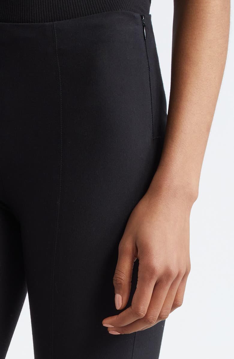 Vince Bobbi Mid Rise Stitch Front Seam Leggings, Alternate, color, Black
