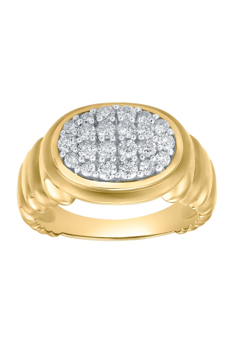 Celeste 0.6 Ct 14K Gold Puff Diamond Ring, Main, color, 14K Yellow Gold