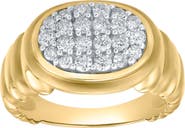 LuvMyJewelry Celeste 0.6 Ct 14K Gold Puff Diamond Ring
