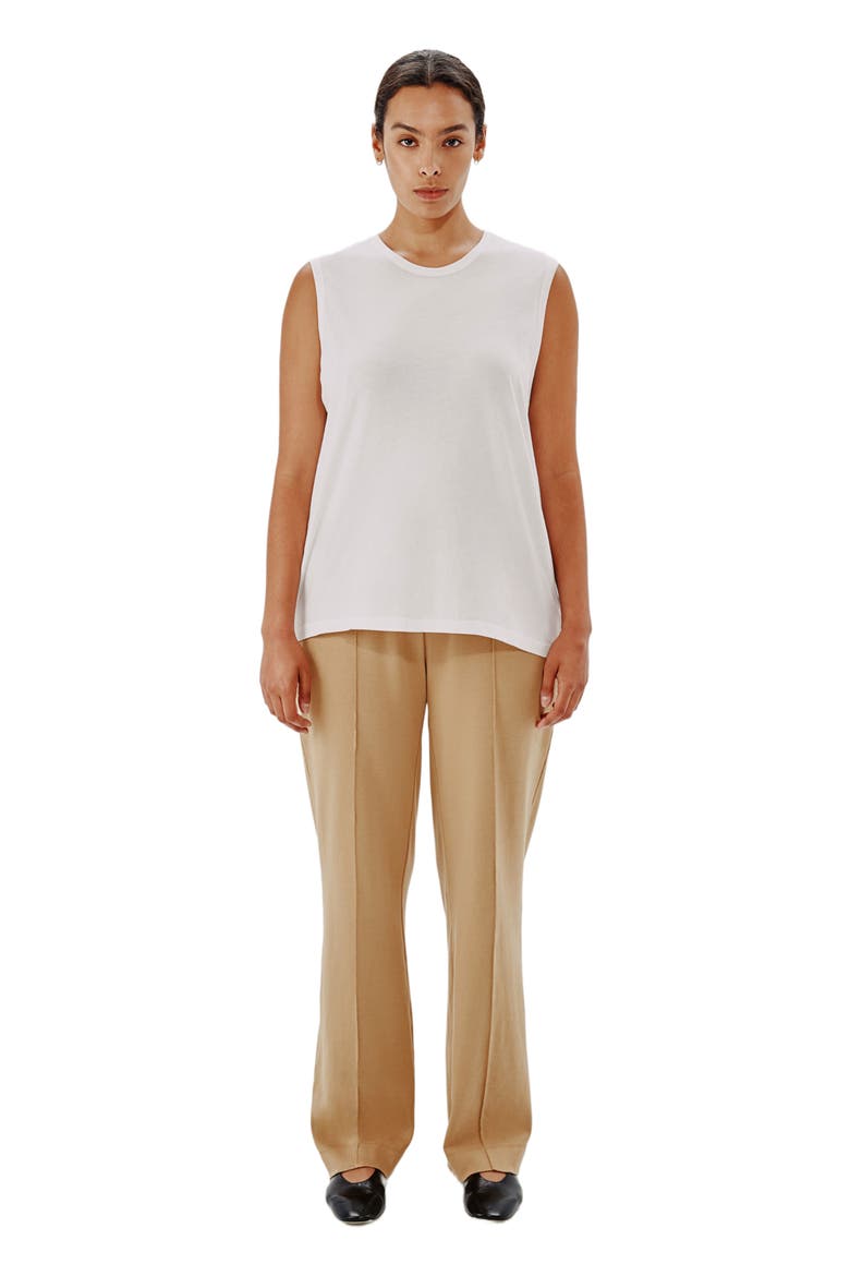 SLEEVELESS TEE, Main, color, WHITE