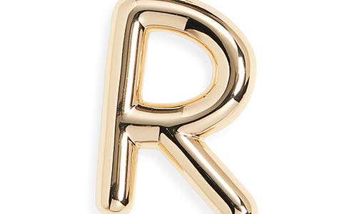 Roxanne Assoulin The Big Puffy Initial Pendant Necklace In Brown